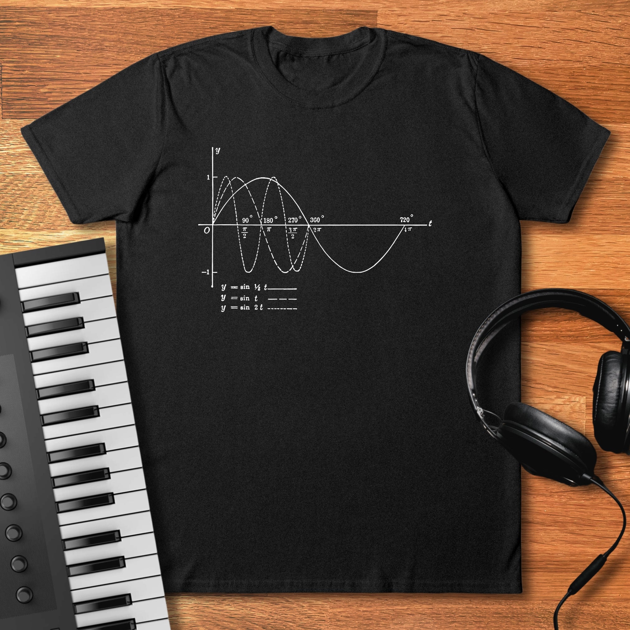 Audio Sine Vintage Waveform T-Shirt