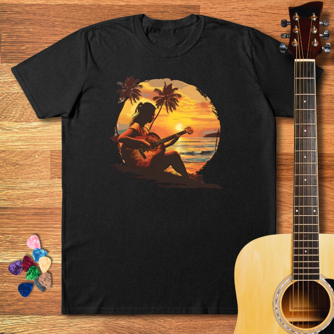 Woman Playing Guitar T-Shirt